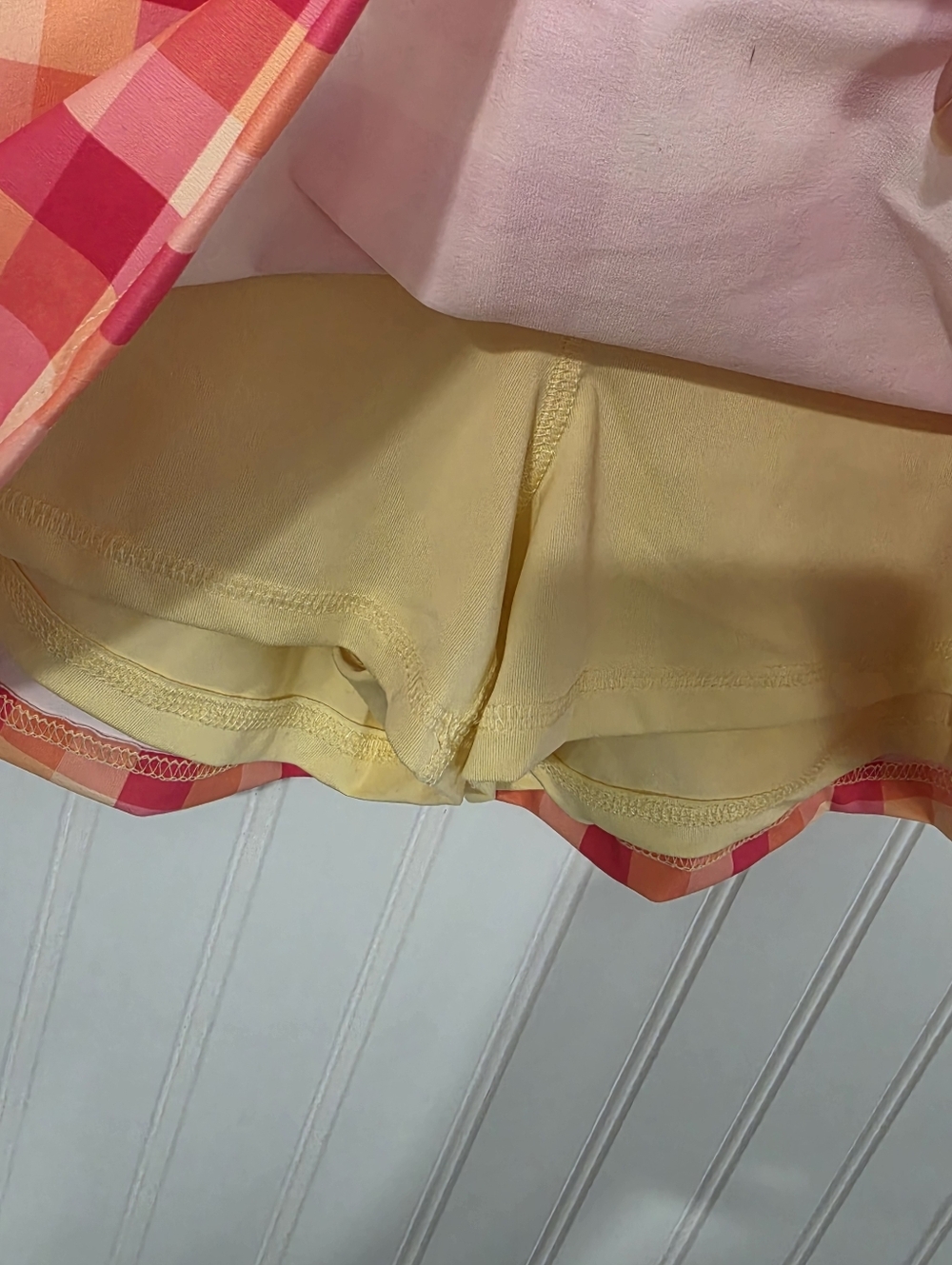 Jess Lea | NWT Summer Crush Plaid Skort Pink Yellow Orange Large - Picture 4 of 8